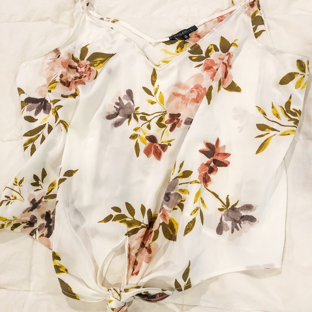Crop Tie Tank Top